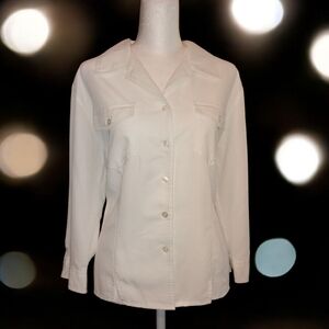 White Stag Women's White Button-Up Blazer